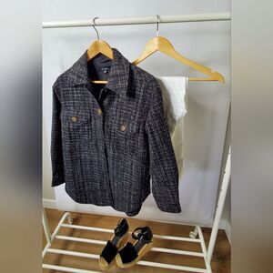 Women's Lea & Viola Jacket Coat - Size Small - Black Holiday Feminine